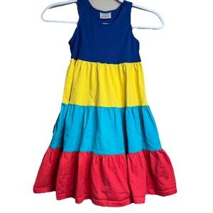 Hanna Andersson Colorblock Twirl Dress Girls 120cm 6-7 Years L22